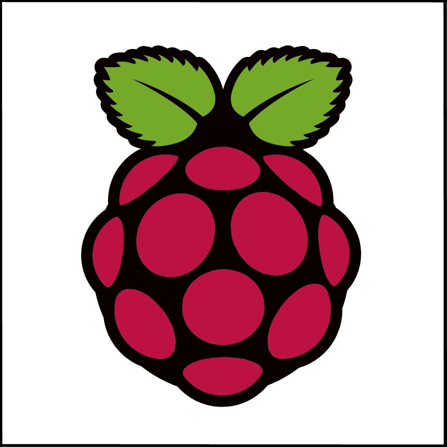 Logotyp för Raspberry pi