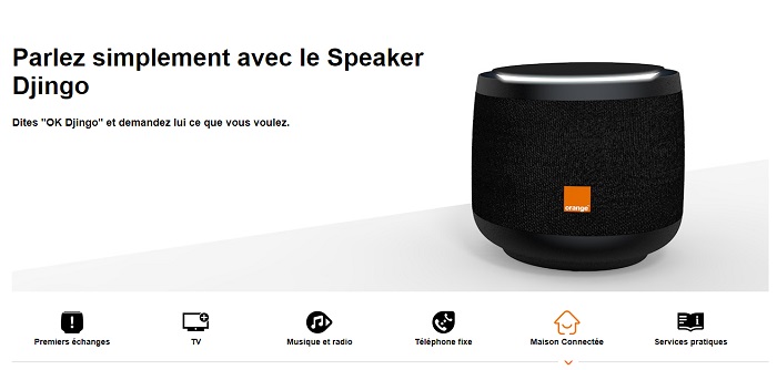 Orange annonce son enceinte connectée Djingo avec  Alexa