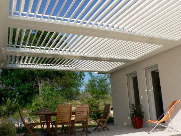 pergola a lame orientable leroy merlin